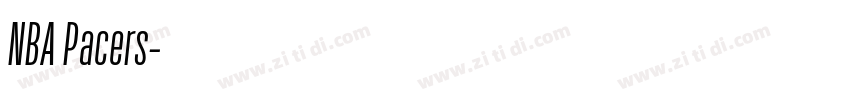 NBA Pacers字体转换
